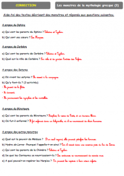 PROJET MYTHOLOGIE CM