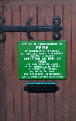 Panneau d'un Temple en France (Paris 13e)