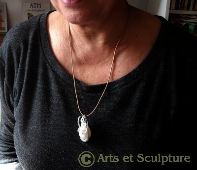 Atelier loisirs créatifs - artisanat d'art pour adultes Arts et sculpture: pendentif fantaisie imitation opale
