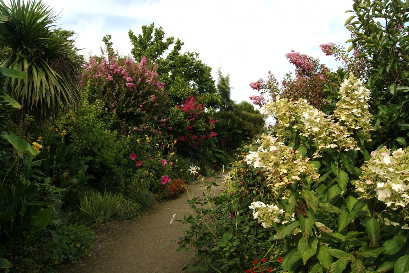 Promenade fleurie de Mimizan fin août
