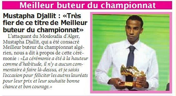 DJALLIT meilleur buteur 2012-2013