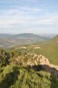 le village vu du rocher de Costaros