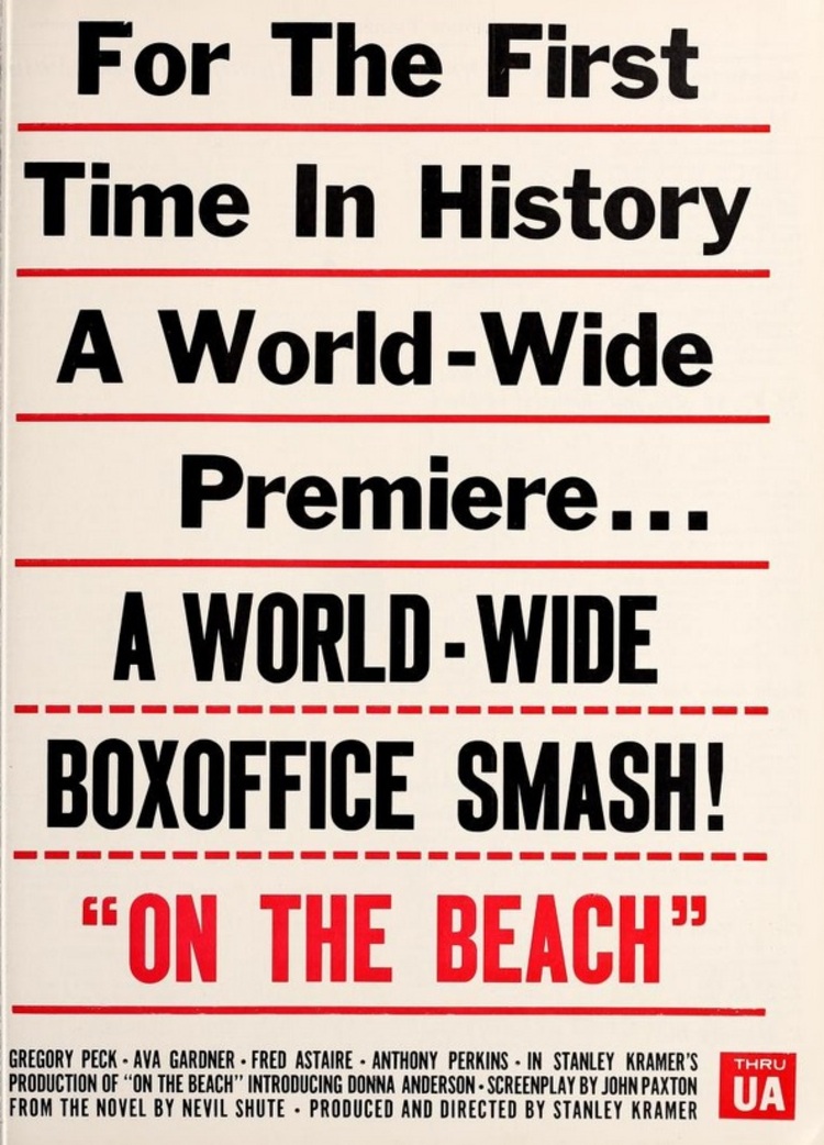 ON THE BEACH (LE DERNIER RIVAGE) BOX OFFICE USA 1959