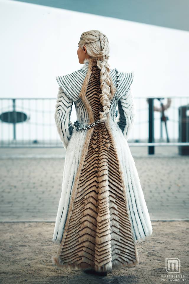 manteau blanc fourrure daenerys manteau blanc fourrure daenerys