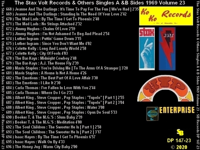 " The Complete Stax-Volt Singles A & B Sides Vol. 23 Stax & Volt Records & Others " SB Records DP 147-23 [ FR ]