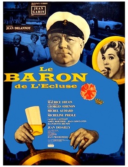 LE BARON DE L'ECLUSE BOX OFFICE FRANCE 1960 AFFICHE DE RENE FERRACI