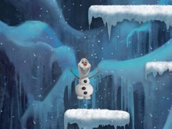 Gameplay du jeu La Reine des Neiges: L'Escalade Givrée d'Olaf