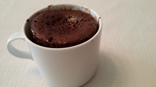 Mug cake cacao Nutella(1 portion) au fil d'Orlane
