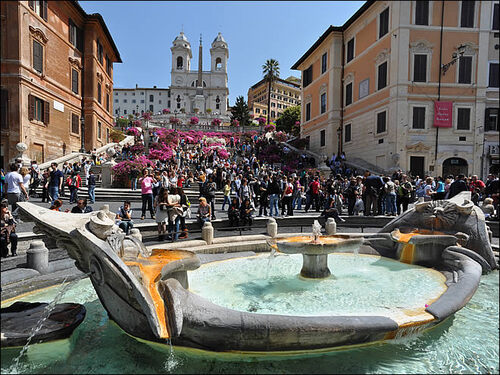  * 7 - La place d'Espagne - Piazza di Spagna