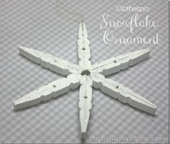 Clothespin Snowflake Ornament by virginiasweetpea.com