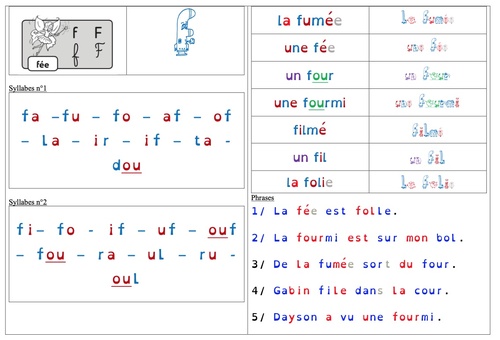 Fiche son F (diff)