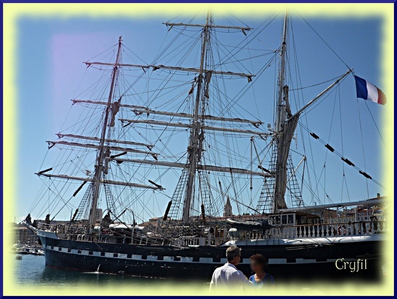 Le Belem, amarré au Vieux Port