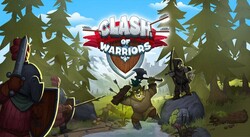 L’affiche du jeu e ligne « Clash of Warriors »