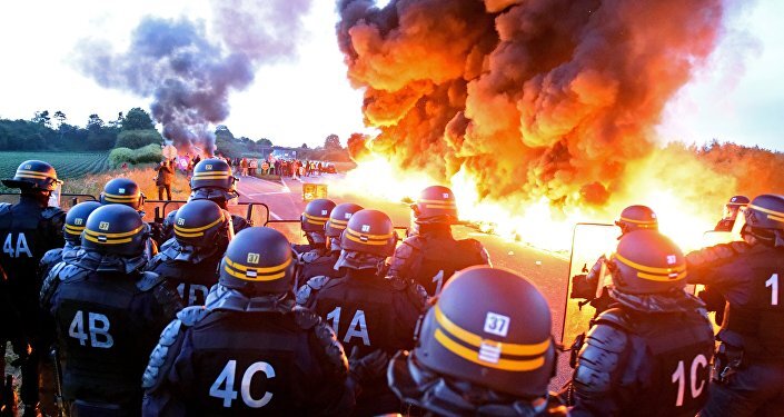 Une manifestation contre la loi Travail