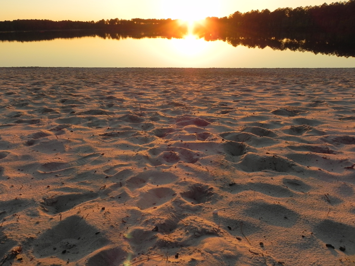 un soir au lac d'Hostens dept 33