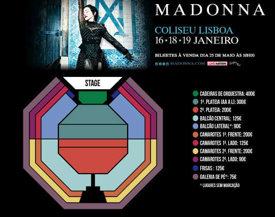 1 show added to Madame X Tour in Lisbon - Madame X Tour