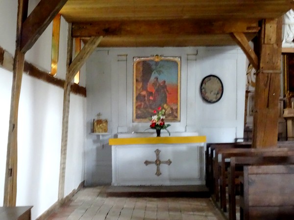 L'église à pans de bois de l'Exaltation de la Sainte Croix,à Bailly le Franc (Aube)