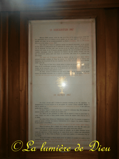 La Panne : Crypte Notre-dame de Fatima