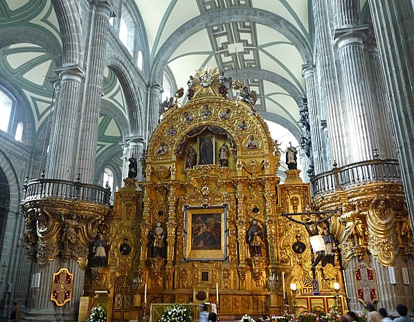 Mexico Cathédrale Autel des Rois