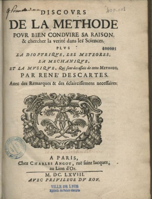 LIVRES - Discours de la méthode (René Descartes) - Catégorie Documents et Essais