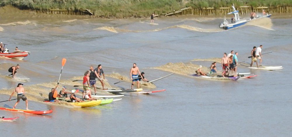 Le mascaret, spectacle offert par la nature - septembre 2020...