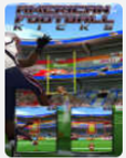 L’affiche du jeu « American Football Kicks »