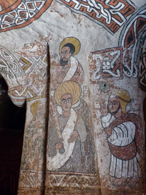 l'église crypte de Enda Aboun Yemata (Guh); les peintures intérieures;suite