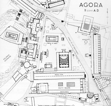 Plan de l'agora