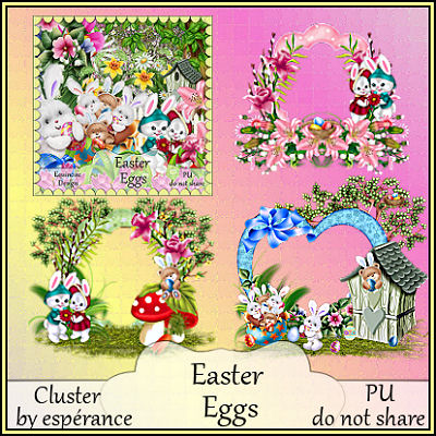Cluster Easter Eggs.