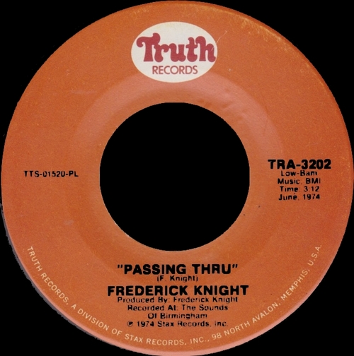 Frederick Knight : Album " I've Been Lonely For So Long " Stax ‎Records STS-3011 [ US ]