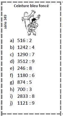 Entraînement au calcul - Validées