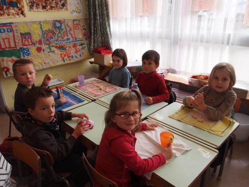 le chef du restaurant L'Argousier à l'école maternelle