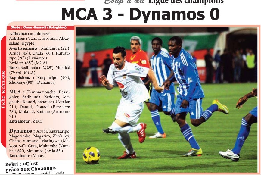 3.4.2011 C1 Afrique MCA-FC Dynamos 3-0 Dynamitant Mouloudia