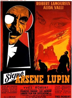 SIGNE ARSENE LUPIN BOX OFFICE FRANCE 1959 AFFICHE DE GUY GERARD NOEL