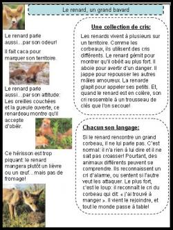 PERIODE 2: les animaux de la forêt