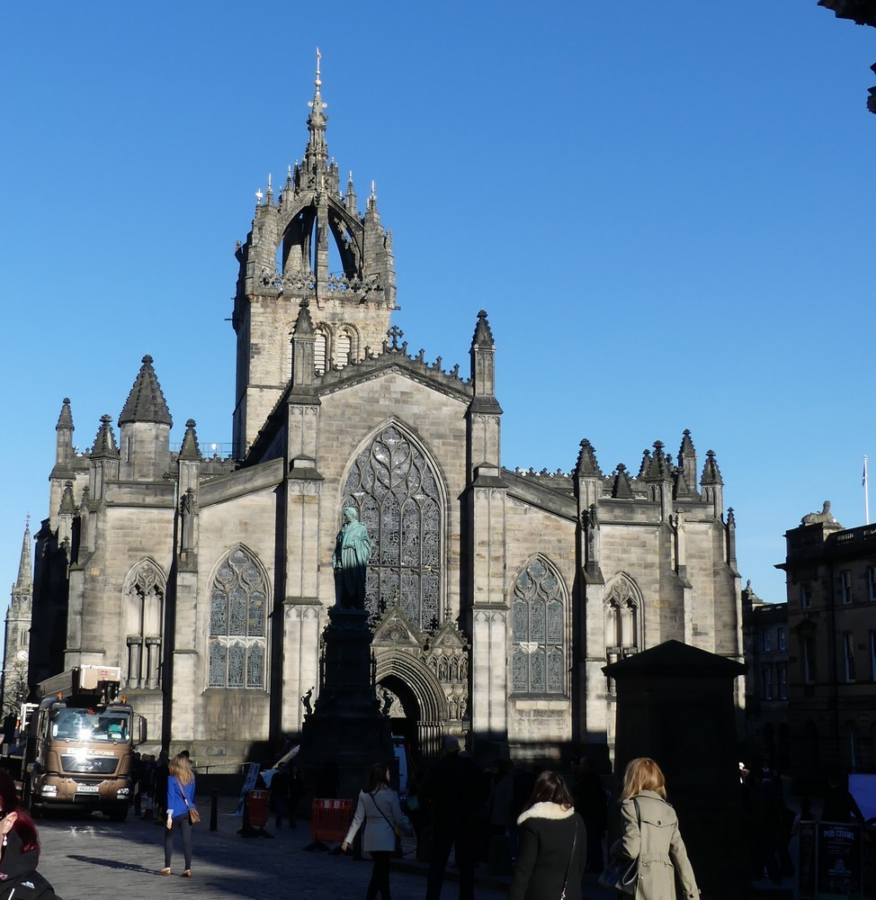 La cathédrale Saint-Gilles à Edimbourg...