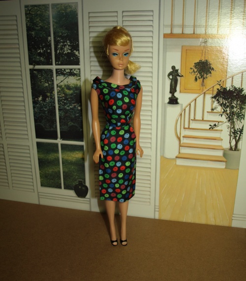 Vintage Barbie : Apple Print Sheath 