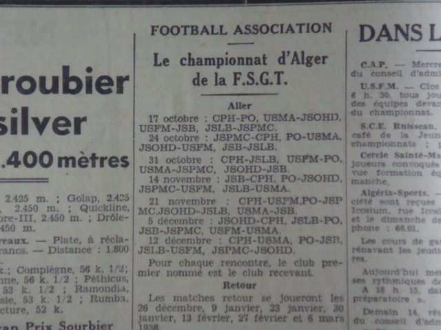usma débute en f.s.g.t (4ème division)