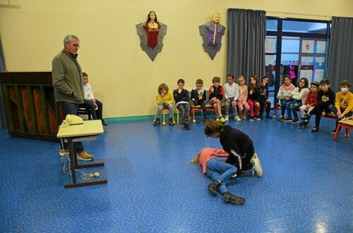 Landéda : initiation aux gestes de premiers secours à l’école Joseph-Signor - Le Télégramme du 24/11/22