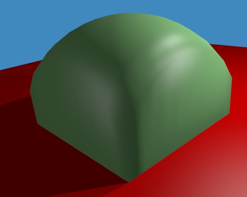 Forme cubique avec arrondi