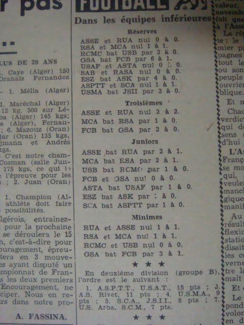 RSA-MCA Reserves et jeunes catégories