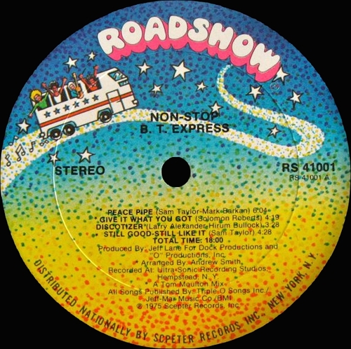 B.T. Express : Album " Non-Stop " Roadshow Records RS 41001 [ US ]