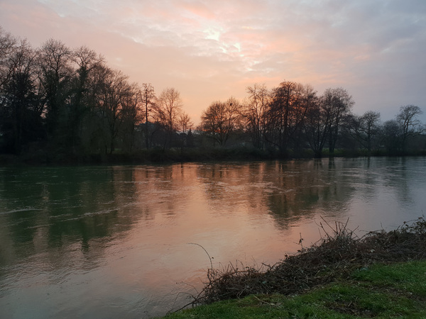 Coucher de soleil sur la Charente