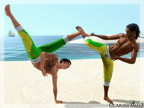 Capoeira poses pack_sims3