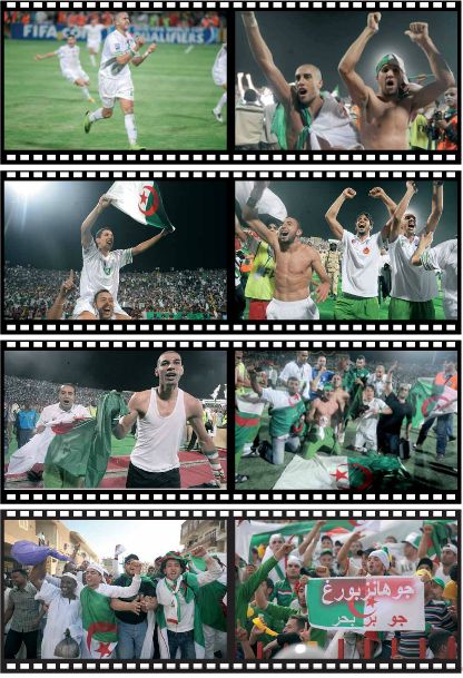 Mercredi 18.11.2009 à Oum Dormane EN bat l'egypte 1-0 et se qualifie au Mondial avec Zemmamouche et
