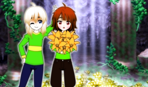 Asriel and Chara [UNDERTALE]