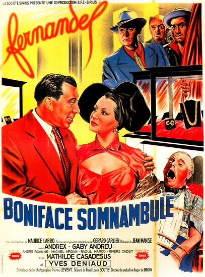 BONIFACE SOMNANBULE - BOX OFFICE FERNANDEL 1951