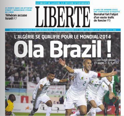 Mardi 19.11.2013 à Blida EN-Burkina Fasso 1-0 Qualifié pour le brésil 2014