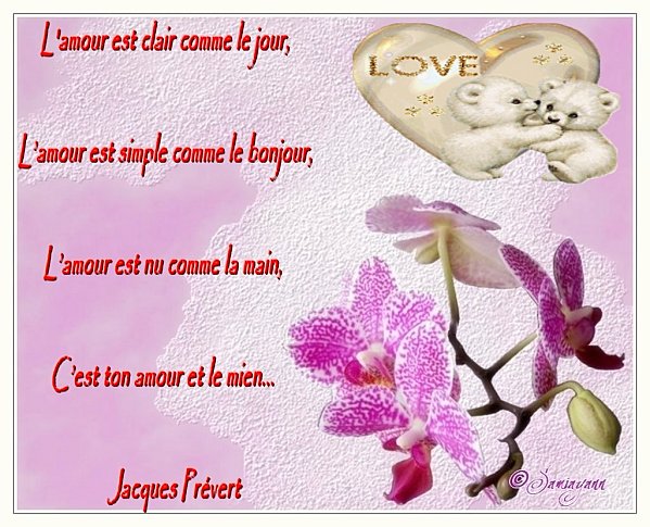 PoÃ©sie cÃ©lÃ¨bre d'Amour: L'amour de Jacques PrÃ©vert