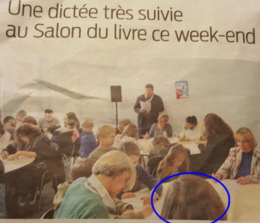 Photos du journal Sud-Ouest - c'est mon bout de tête et mon dos...